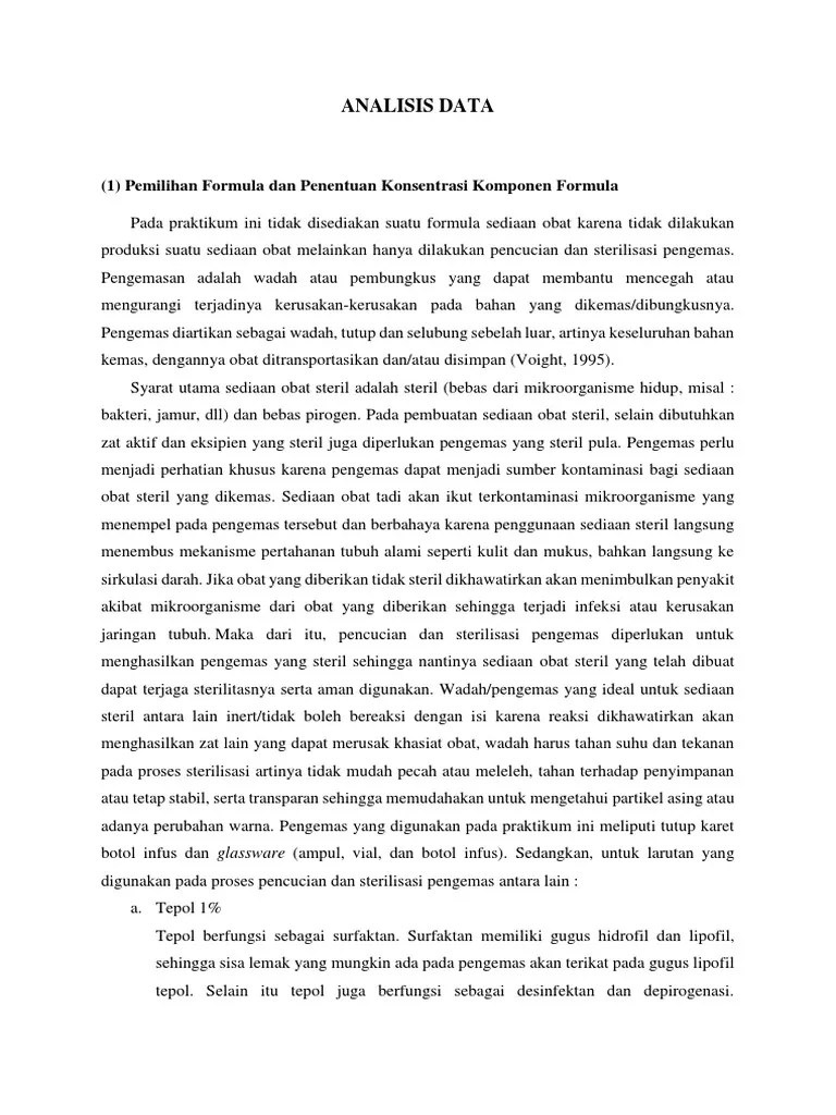 Analysing Sterilisation Procedures PDF