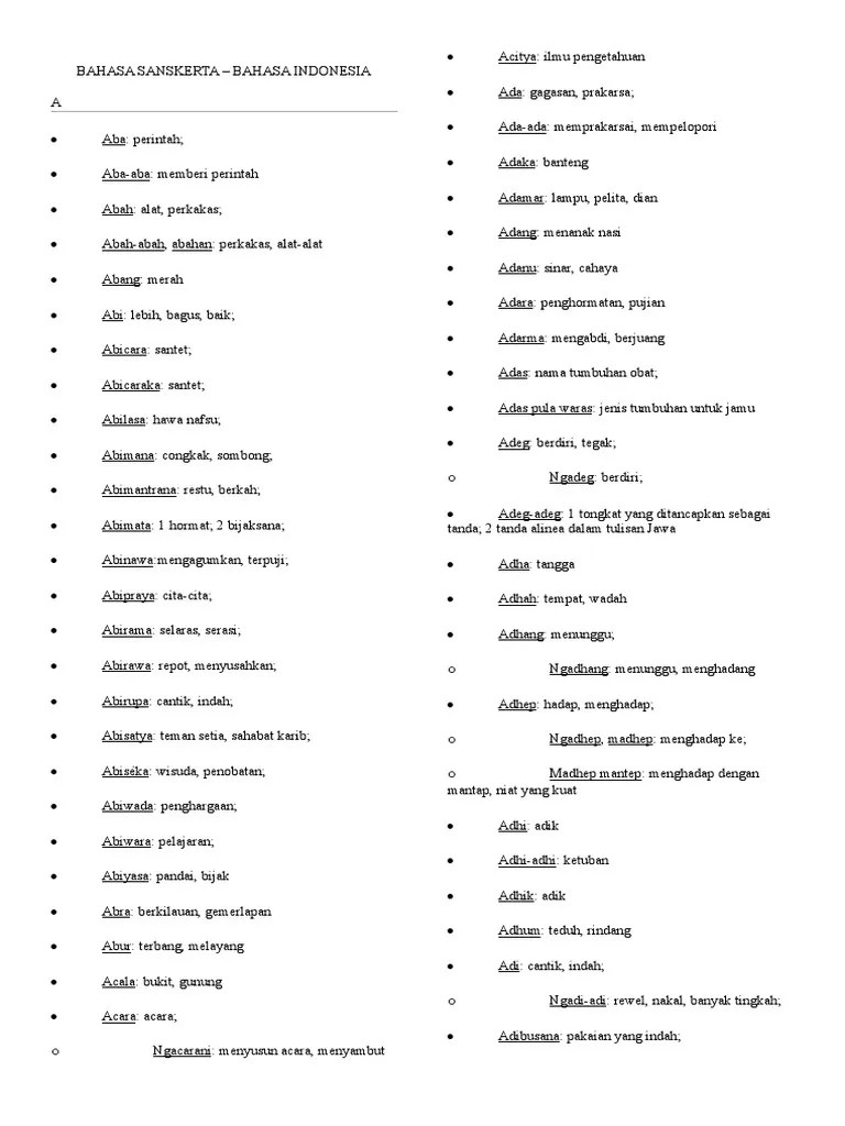 Bahasa Sanskerta Junedi | PDF