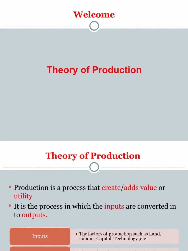 Theory of Production (1) 3 PDF Production Function Factors Of