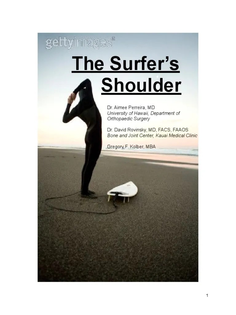 The Surfers Shoulder PDF PDF Shoulder Anatomical Terms Of Motion