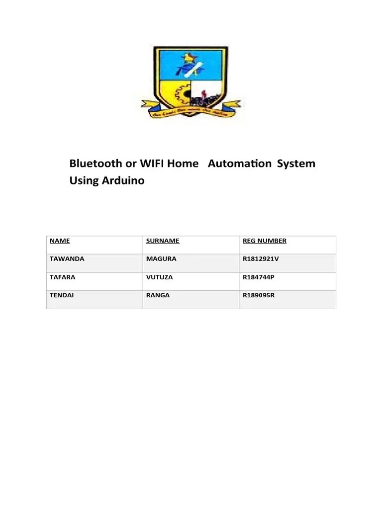 Home Automation System Project PDF Wi Fi Automation