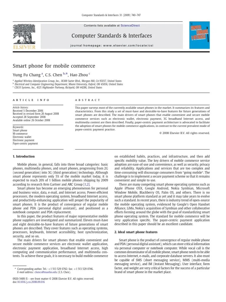 Computer Standards & Interfaces Yung Fu Chang, C.S. Chen, Hao Zhou