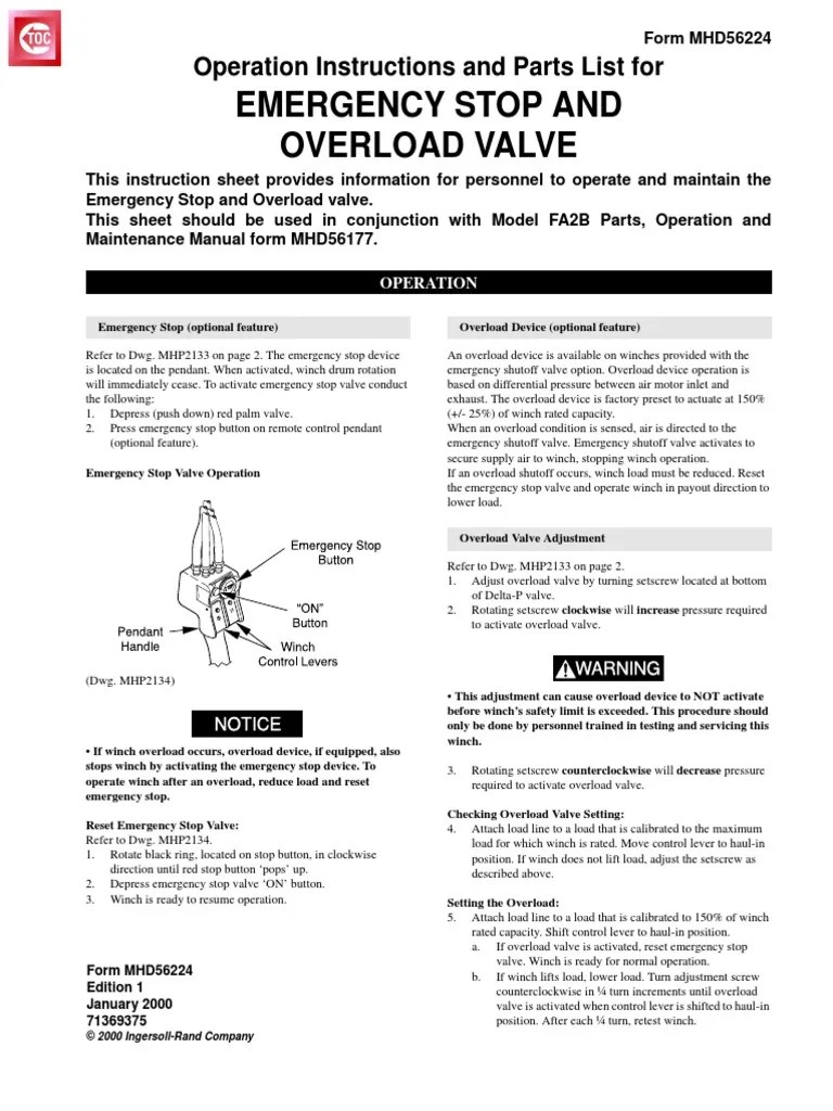 Emergency Stop Valve PDF | PDF | Valve | Gas Technologies