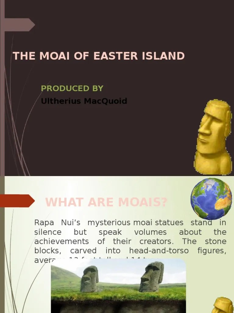 The Moai of Easter Island PDF