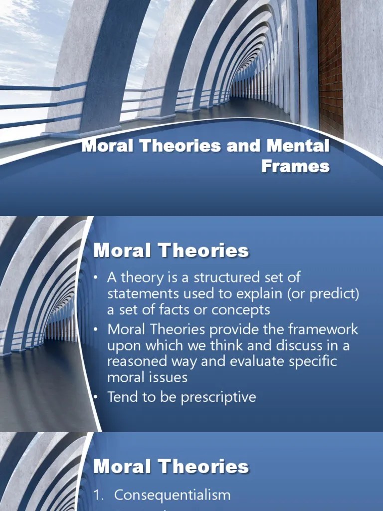 Ethics 15 Moral Theories and Mental Frames PDF Utilitarianism