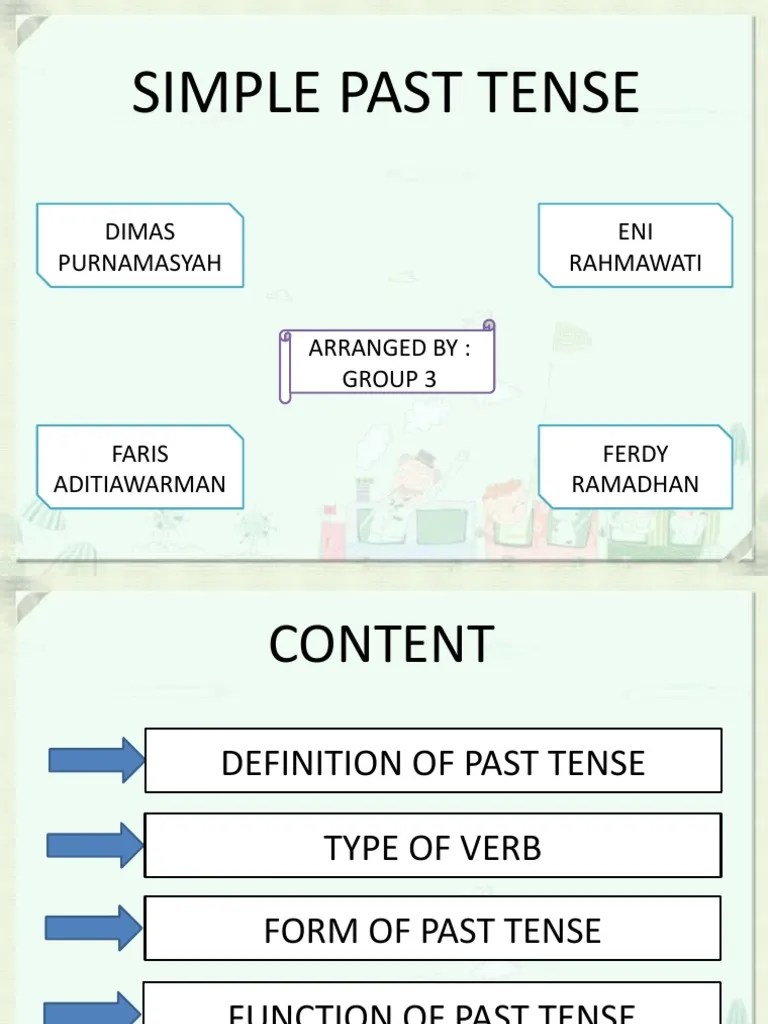 Simple Past Tense | PDF | Grammatical Tense | Verb