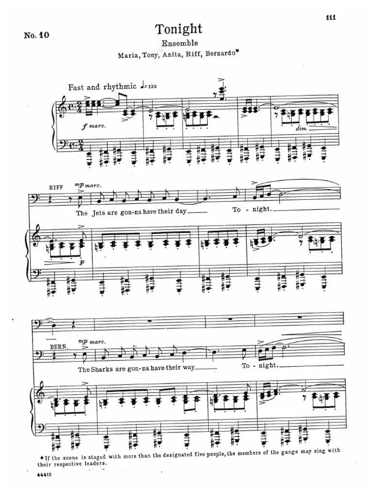 Tonight Quintet West Side Story2 PDF PDF