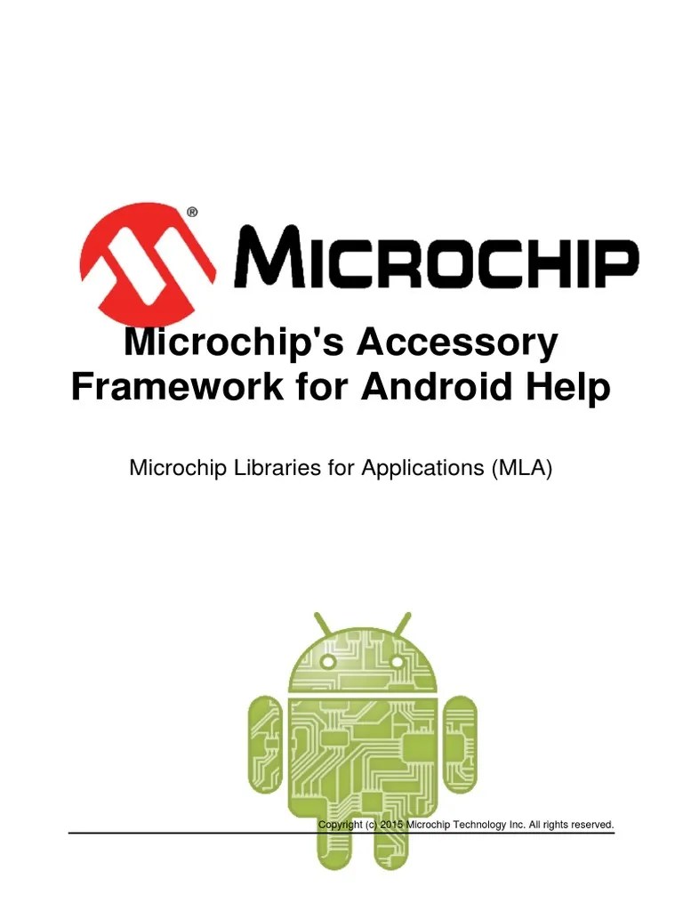 Microchip's Accessory Framework For Android Help PDF Application
