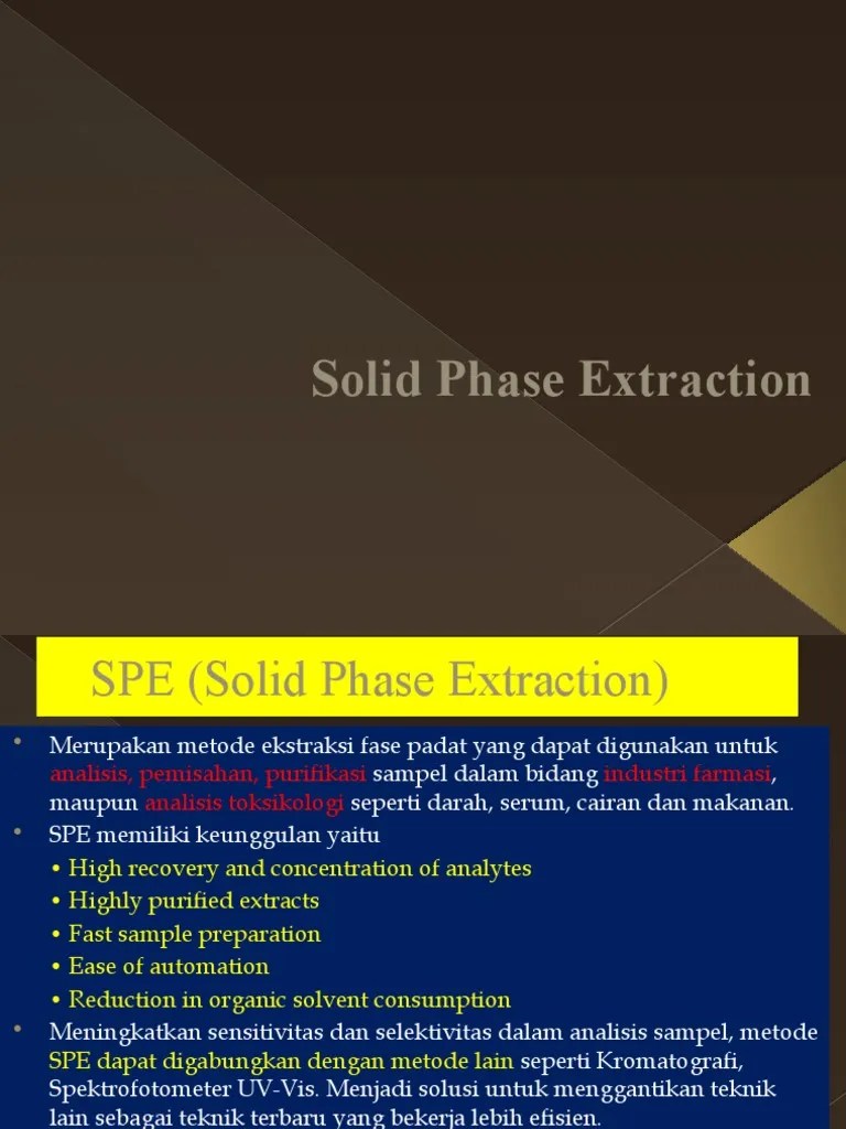 Solid Phase Extraction PDF