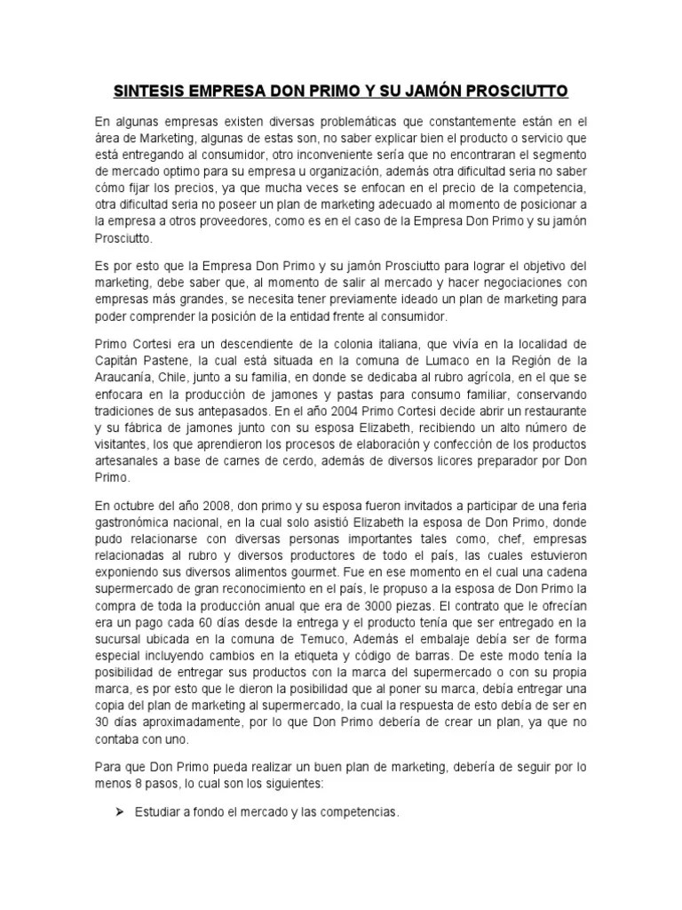 Empresa Don Primo y su jamón Prosciutto logra contrato con cadena de