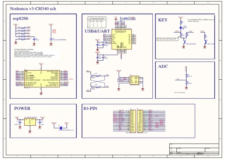 Nodemcu v3-CH340 Schematic | PDF | Electrical Engineering | Electronic