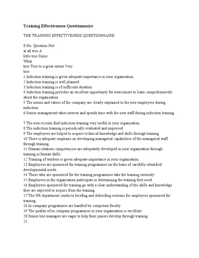 Training+Effectiveness+Questionnaire