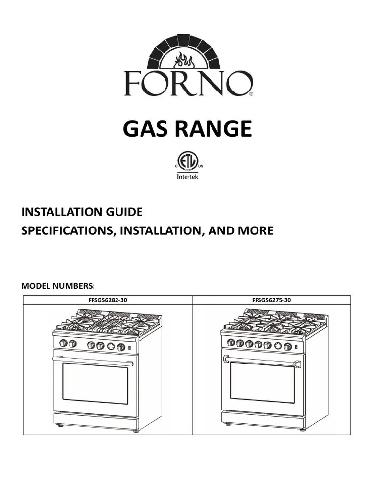 Gas Range Installation Guide Specifications, Installation, and More