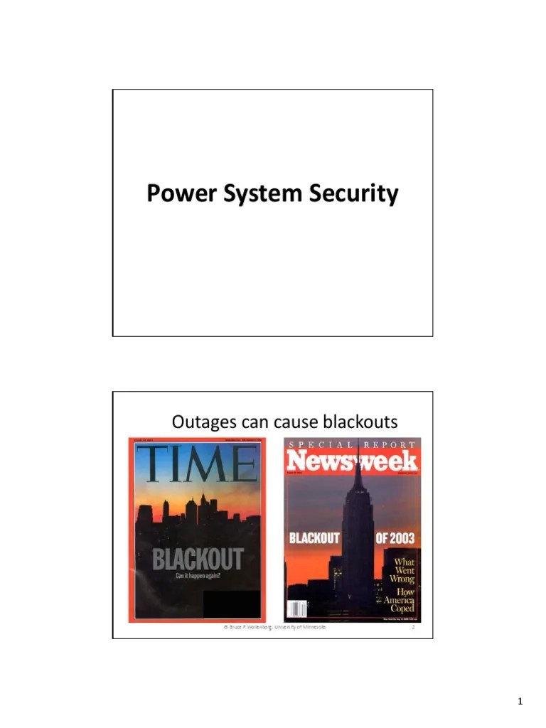 Power System Security PDF Sensitivity Analysis Electric Power