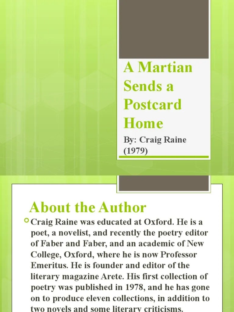 A Martian Sends A Postcard Home PDF