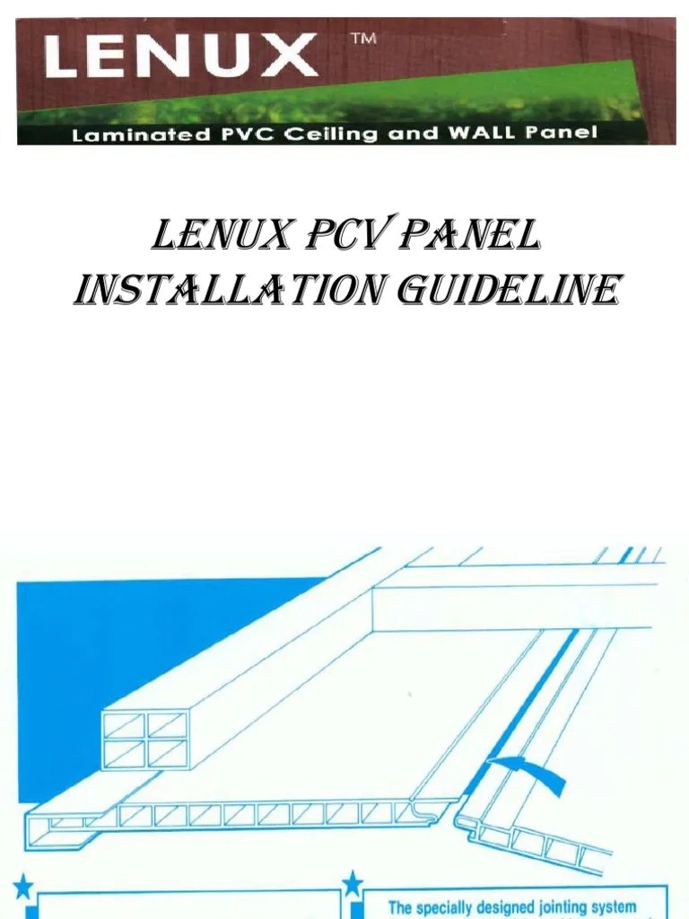 PVC Panel Installation Guidelines PDF