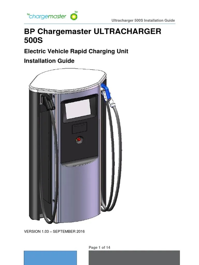 BP Chargemaster ULTRACHARGER 500S: Electric Vehicle Rapid Charging Unit