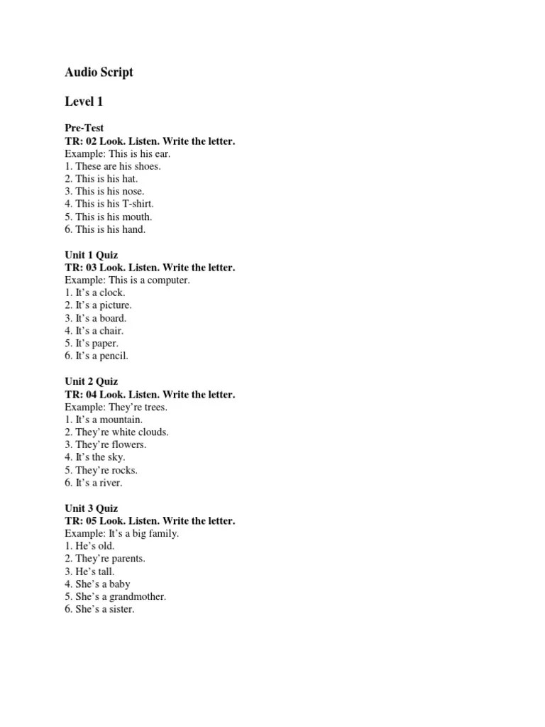 Audio Script Level 1 PreTest TR 02 Look. Listen. Write The Letter(03)