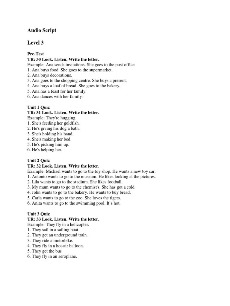 Level 3 Audio Script BrE PDF