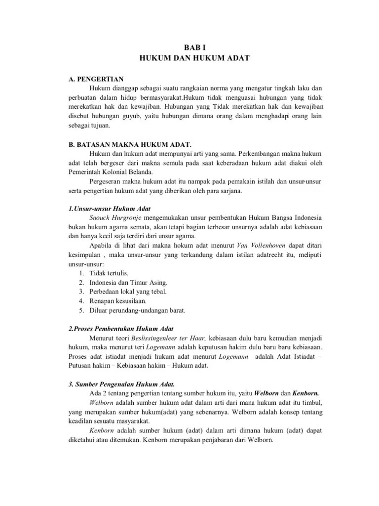 Resume Hukum Adat PDF