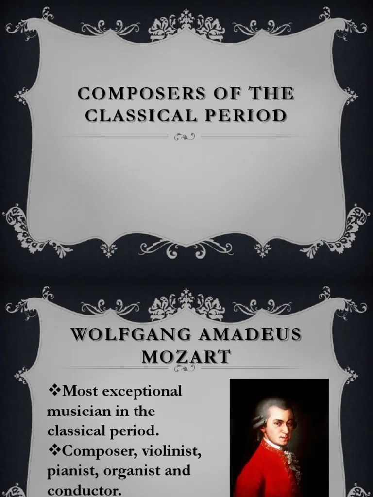 Composers of The Classical Period PDF