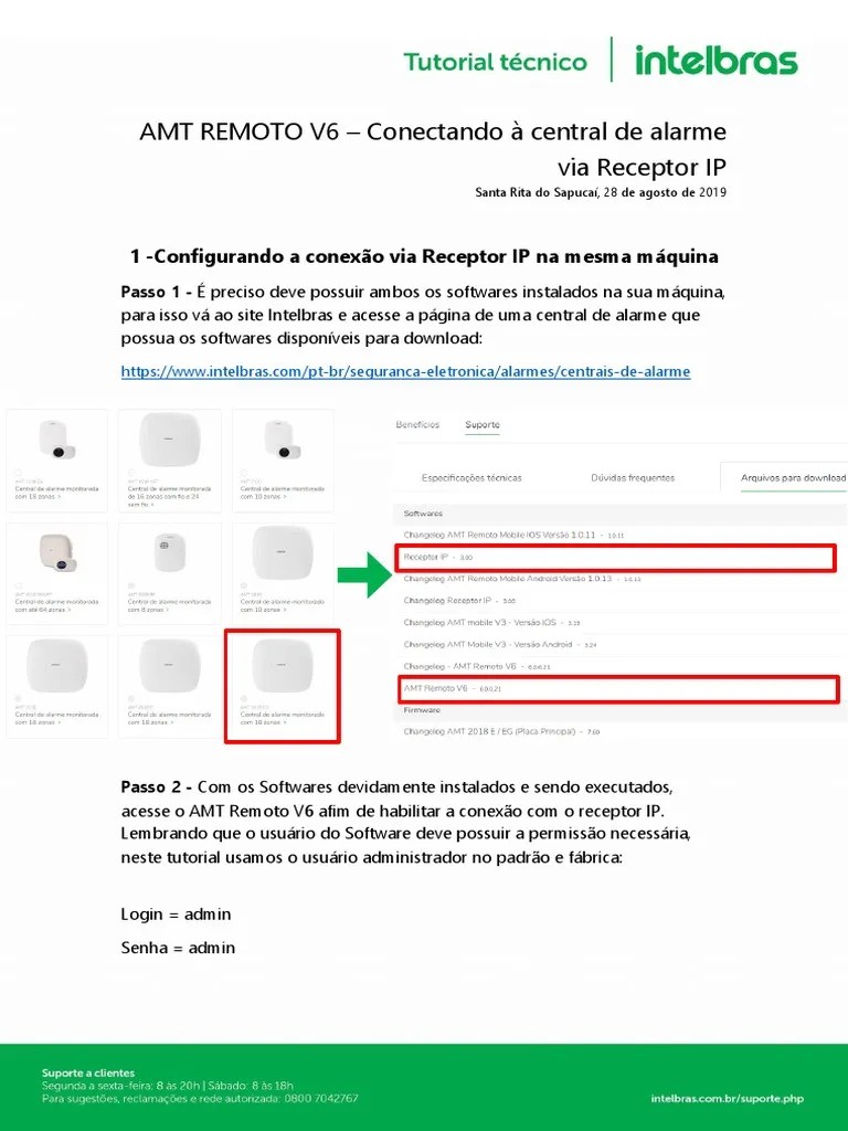 Tutorial AMT Remoto V6 Conectando À Central de Alarme Via Receptor IP