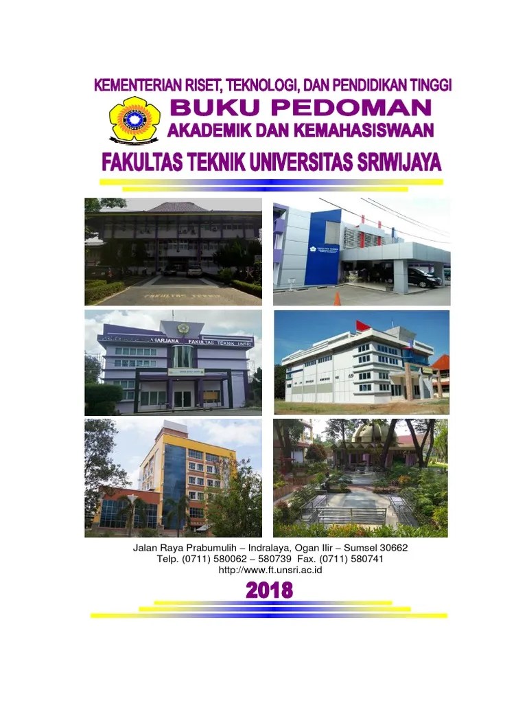 Buku Pedoman FT Unsri 2018 | PDF