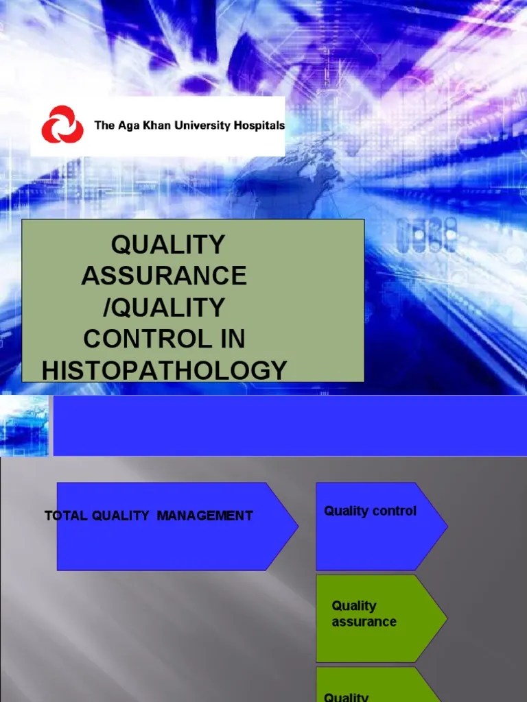 Quality Assurance /quality Control in Histopathology PDF