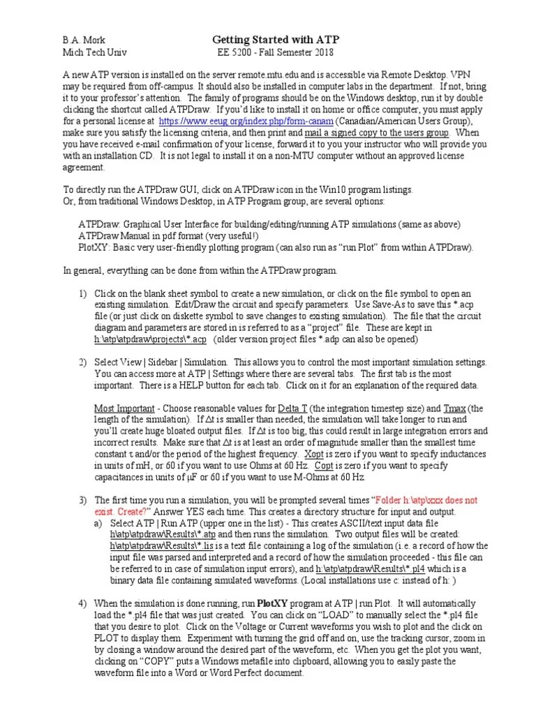Getting Started With ATP Folder H/atp/xxx Does Not Exist. Create? PDF Graphical User