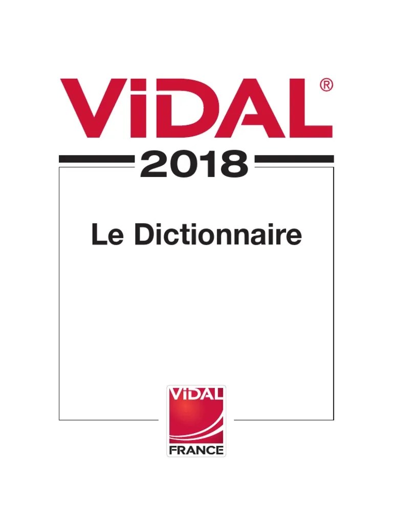 Vidal 2018 DICTIONNAIRE MEDICAL PDF | PDF | Médicament générique |  Ordonnance médicale