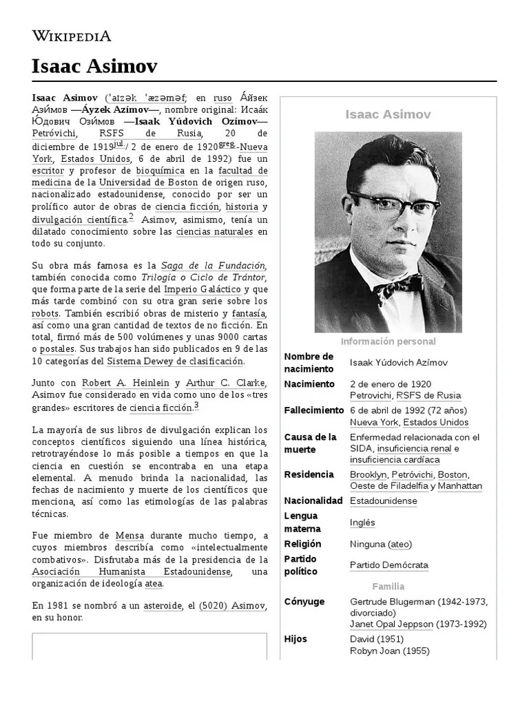 Isaac Asimov PDF Isaac Asimov Science