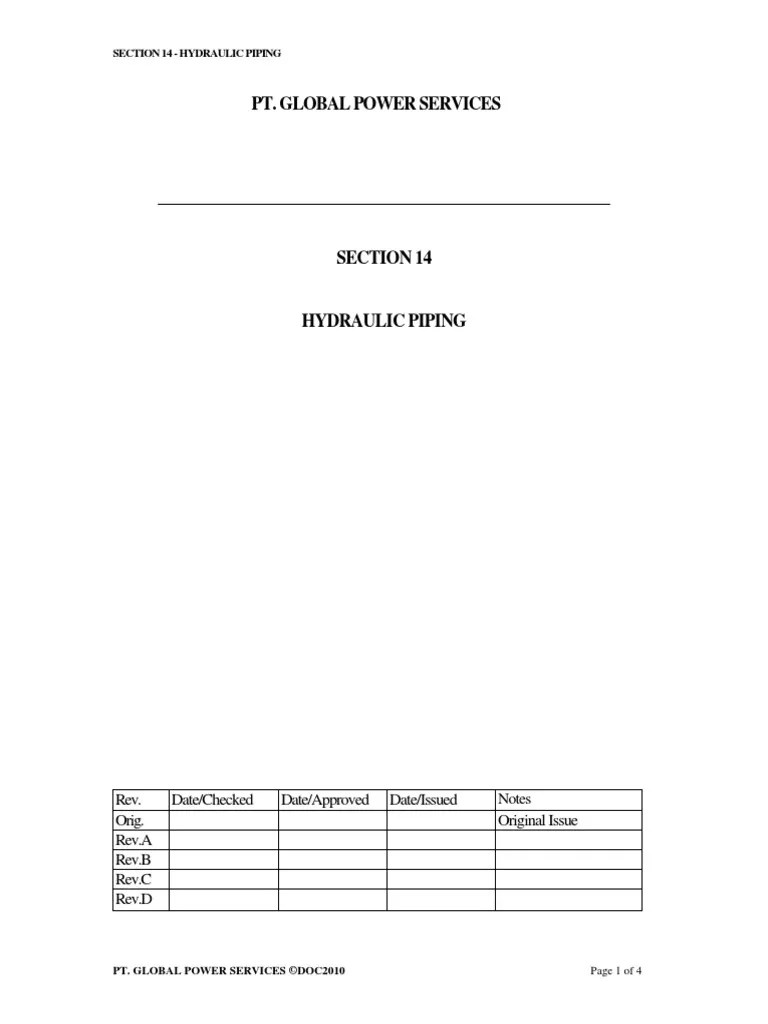 Section 14 Gpos PDF Pipe (Fluid Conveyance) Chemical Elements