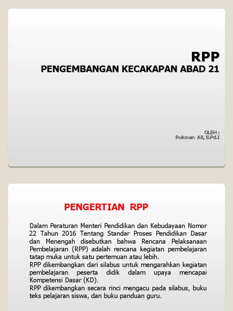 RPP Abad 21 | PDF