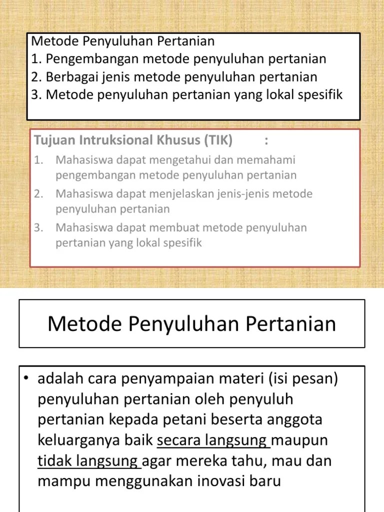 Metode Penyuluhan Pertanian | PDF