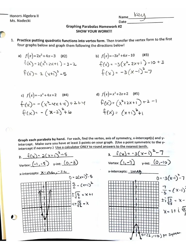 Lesson_7__Graphing_Parabolas_HW_2_KEY