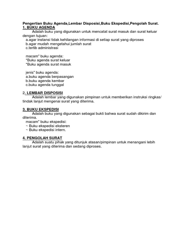 Pengertian Buku Agenda PDF | PDF