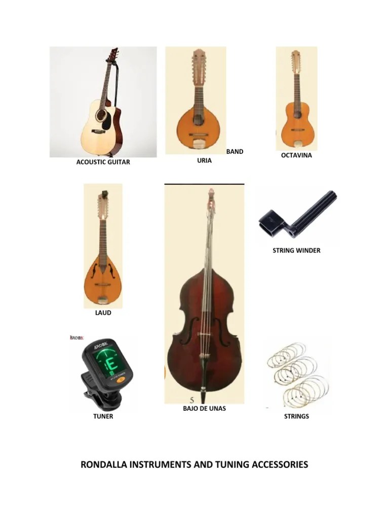 Rondalla Instruments and Tuning Accessories Acoustic Guitar Band Uria
