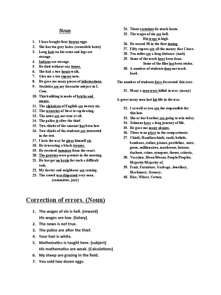 Correction of Errors. (Noun) PDF