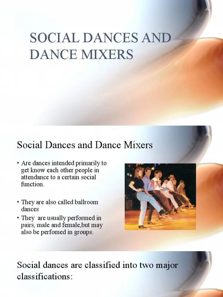 Social Dances and Dance Mixers PDF Social Dance Ballroom Dance