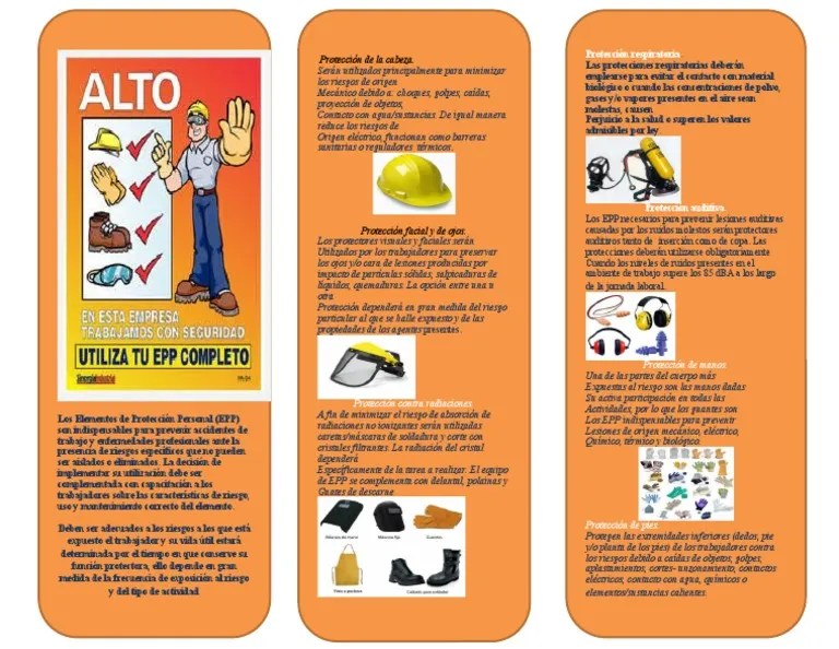 Folleto EPP PDF Radiación Quemar