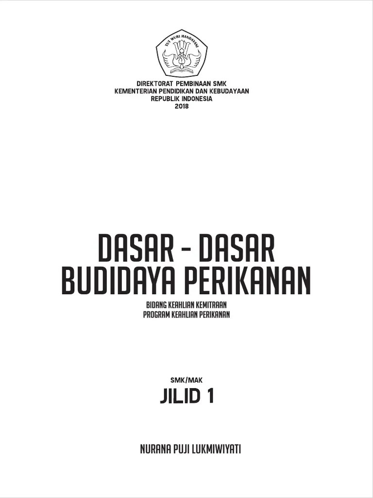 Dasar-Dasar Budidaya Perikanan Kls Xi | PDF