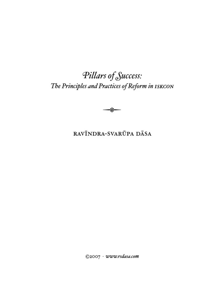 Pillars of Success PDF PDF Religion And Belief