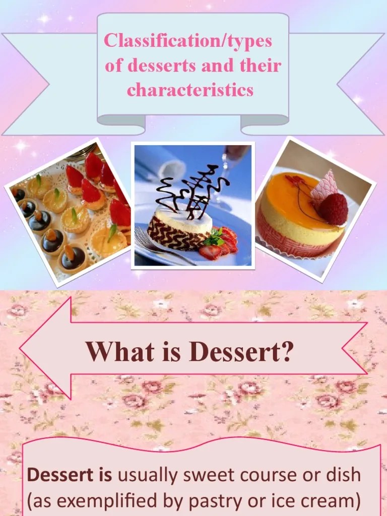 Types of Desserts Pudding Desserts