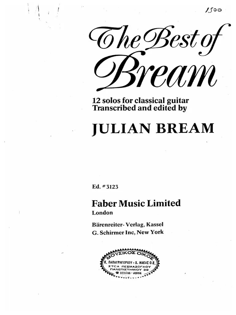 Album The Best of Bream Arr Julian Bream PDF
