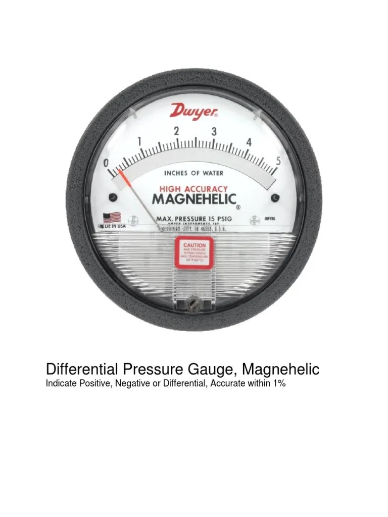 Magnehelic Gauge PDF Pascal (Unit) Pipe (Fluid Conveyance)