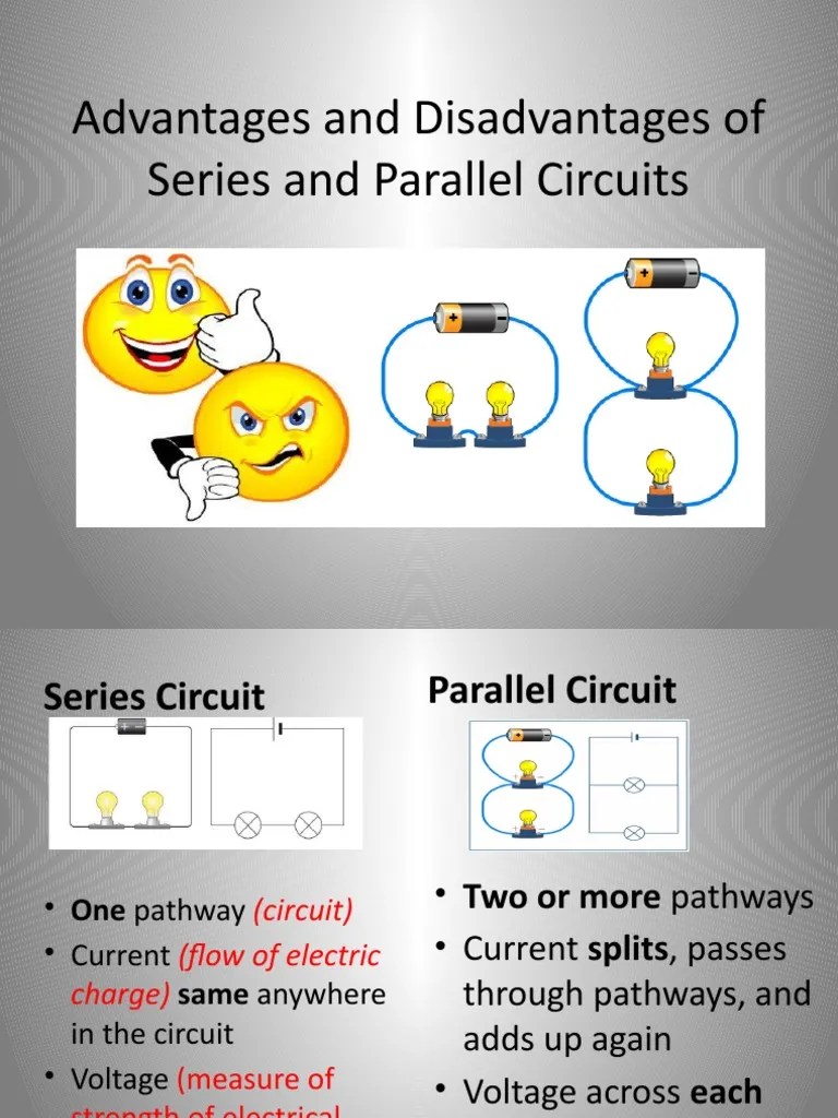 Advantages and Disadvantages of Series and Parallel Circuits PDF