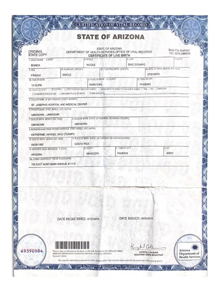 Certification of Vital Record PDF