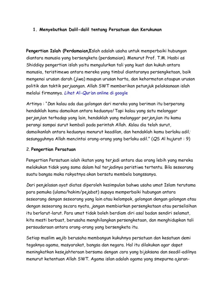Pengertian Islah | PDF