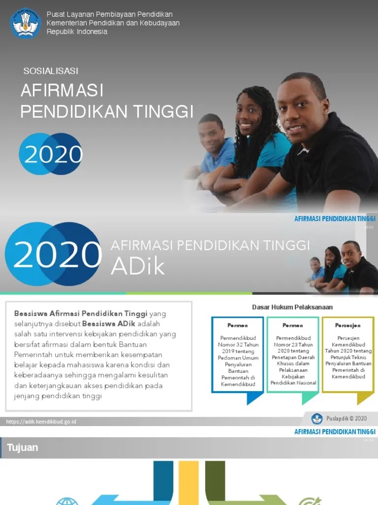 Sosialisasi ADik 2020 | PDF