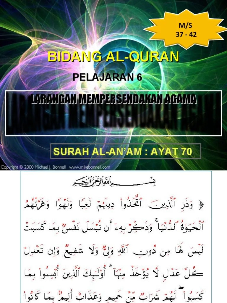 F4 Pel 6 Larangan Mempersendakan Agama | PDF